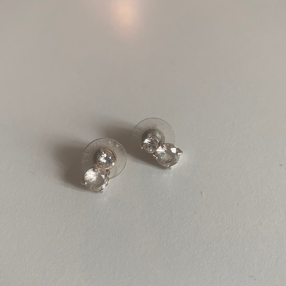 Swarovski double stud earrings